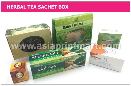 Herbal Tea Box Printing | Print Sachet Packing Box | Sachet Box Murah | Kotak Sachet KL