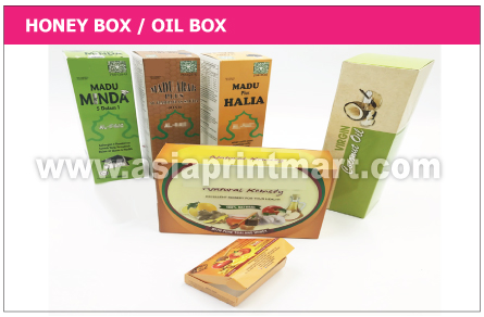 Print honey packing box | Print VCO Box | Print Oil box