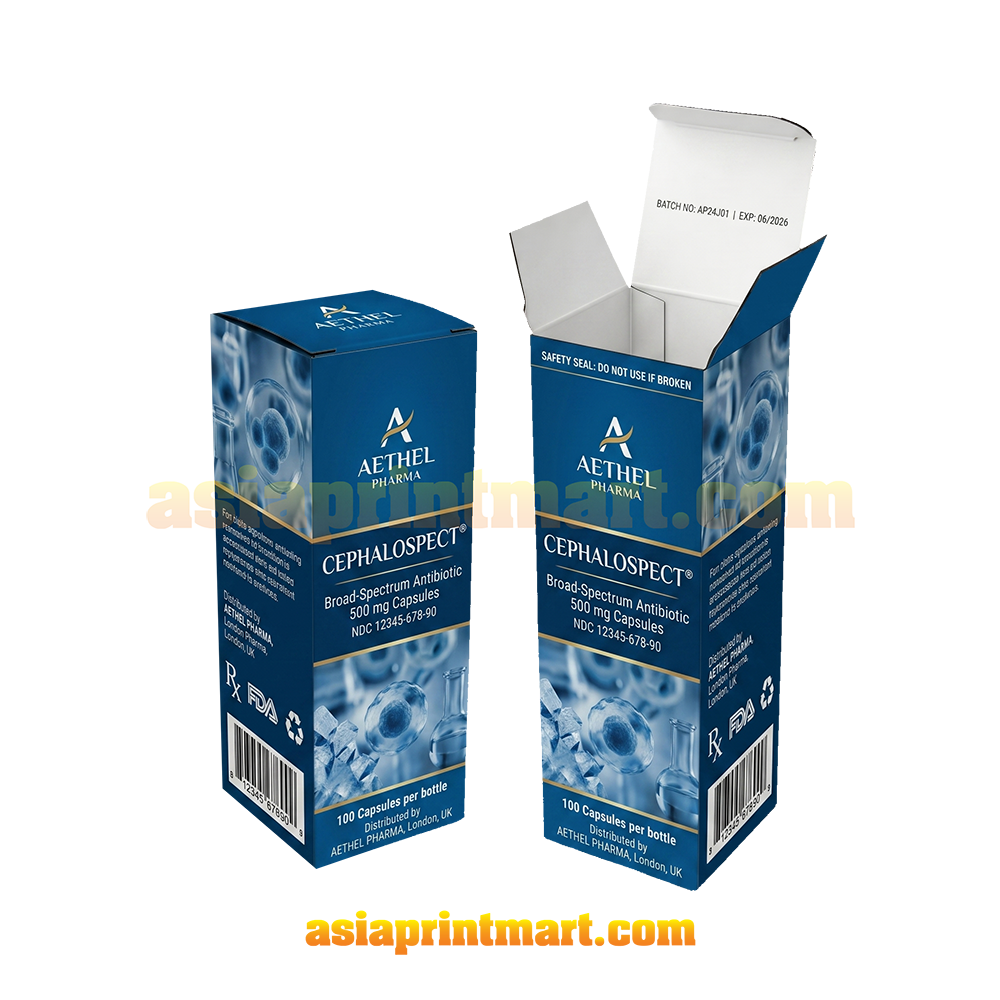 Print Medical Supplement Packaging Box | Medicine Sachet Packing Box Supplier | Kedai Cetak Kotak Murah Selangor Malaysia