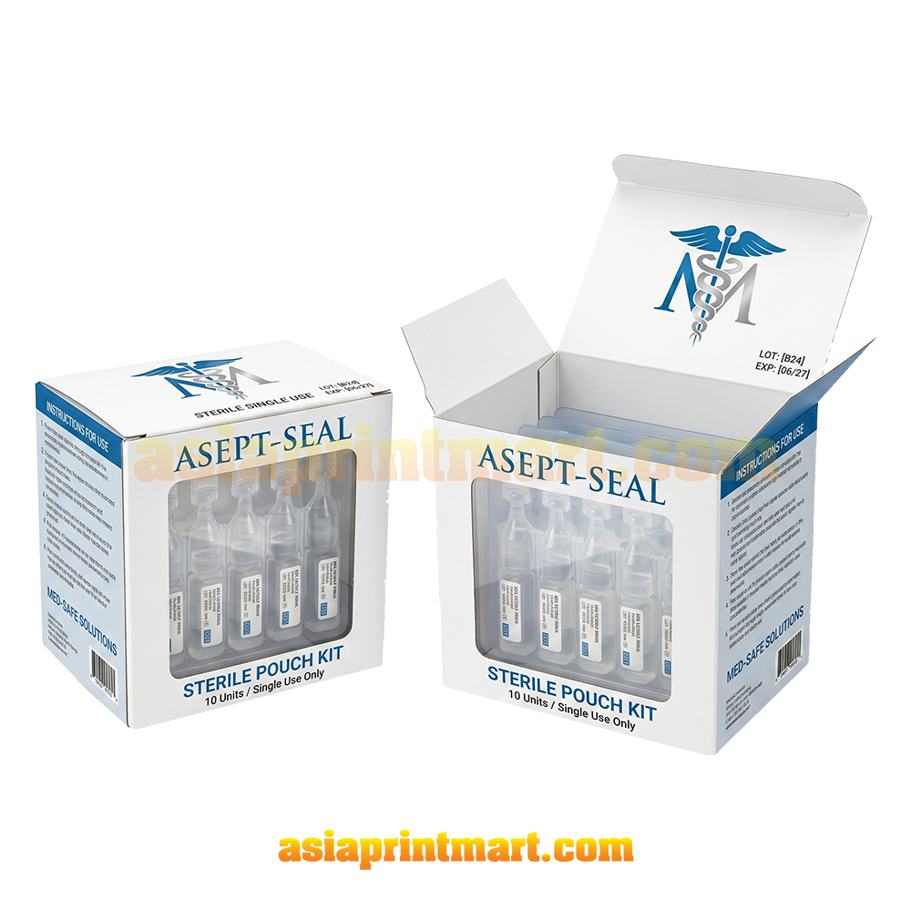 Print Medical Supplement Packaging Box | Medicine Sachet Packing Box Supplier | Kedai Cetak Kotak Murah Selangor Malaysia